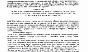 Повторен Јавен Оглас бр. 03-745/6