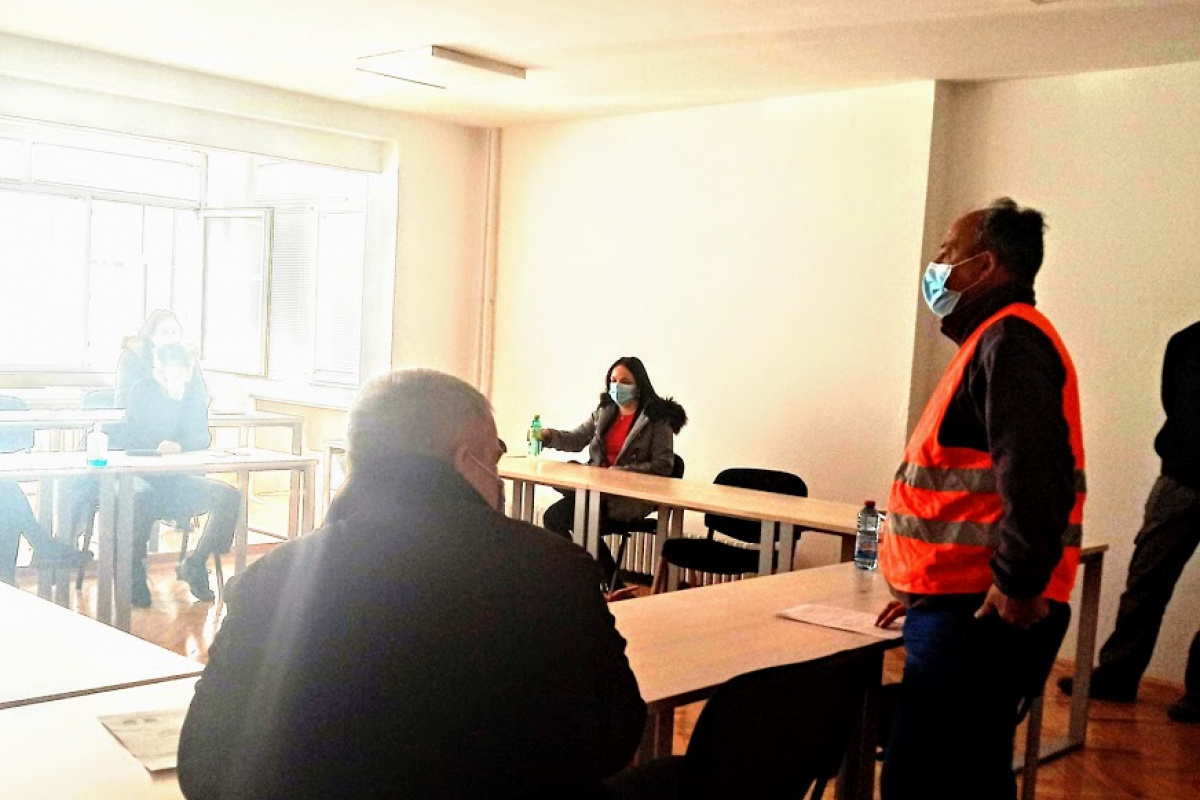 Дел од обуката за противпожарна заштита при работа 2021 година