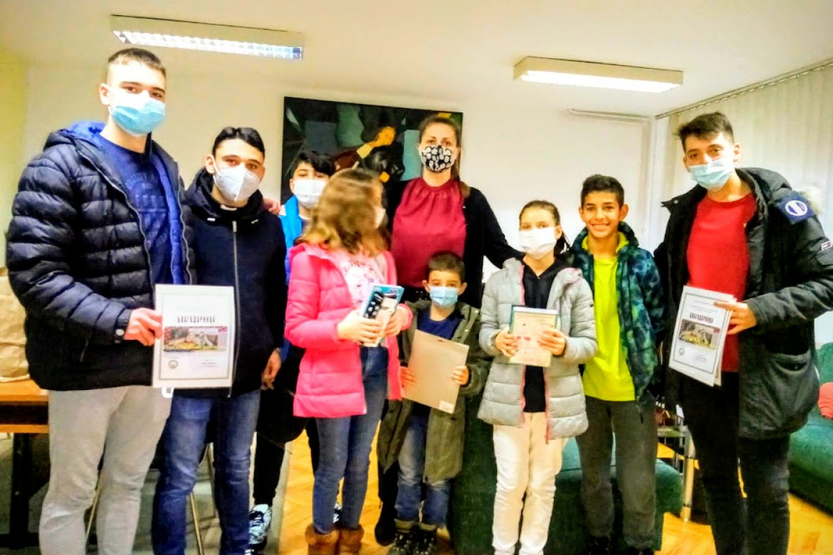 Децата од ОЕ Пржино донираат со сопствен џепарлак 2020 год.